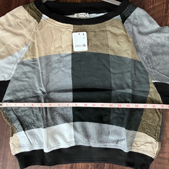 Free People Sugar Cookie Flannel Long Sleeve Shirt size XS NWT - Picture 4 of 9